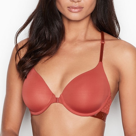 2 FOR $25 NWOT Victoria's Secret Bra Grey Sequin Front Clasp - 32C - Picture 6 of 6